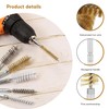 Stainless Steel Wire Bore Brushes, 8PCS Bore Brush Set, 1/4