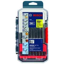 Bosch T30C 30 pc. T-Shank Jig Saw Blade Set for Wood and Metal