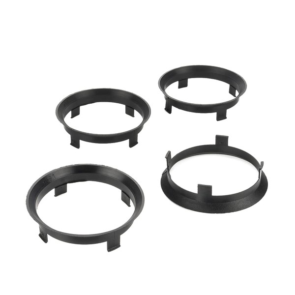 LST 4x Zentrierringe Distanz Ringe Schwarz für Alufelgen Ø 59,1