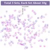 SUNNYCLUE 1 Bag 90 g Bingsu Beads Transparent Straw Tube