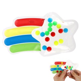 lasuroa Colour Assignment Toy, Sensory Colour Sorting Toy in Meteor Shape Montessori Colour Sorting Game Fine Motor Skills Toy for Toddlers and Preschool Children
