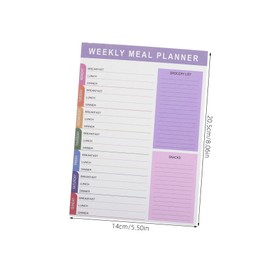 jojofuny Minimalist Meal Planner Notebook Daily Schedule Planner Grocery List Pad Meal Calendar 60 Undated Sheets