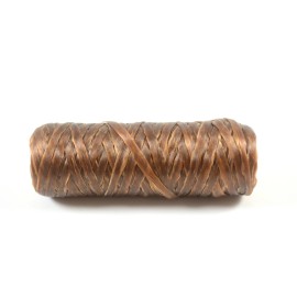 Kulay Brown Artificial Sinew Waxed Flat Polyester Thread, Bobbin Sinue, 20 yards