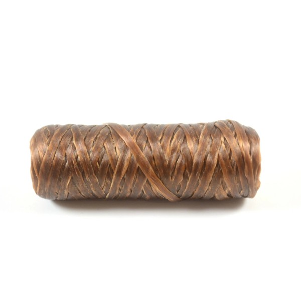 Kulay Brown Artificial Sinew Waxed Flat Polyester Thread, Bobbin Sinue,