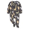 Gerber Unisex Baby Flame Resistant Fleece Footed Pajamas 2-Pack, Safari