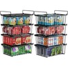 iSPECLE Deep Freezer Organizer, 8 Pack Wire Baskets for 5