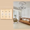 Solid Wood Triple Toggle Light Switch Plate 4.5" X6.3" Bamboo