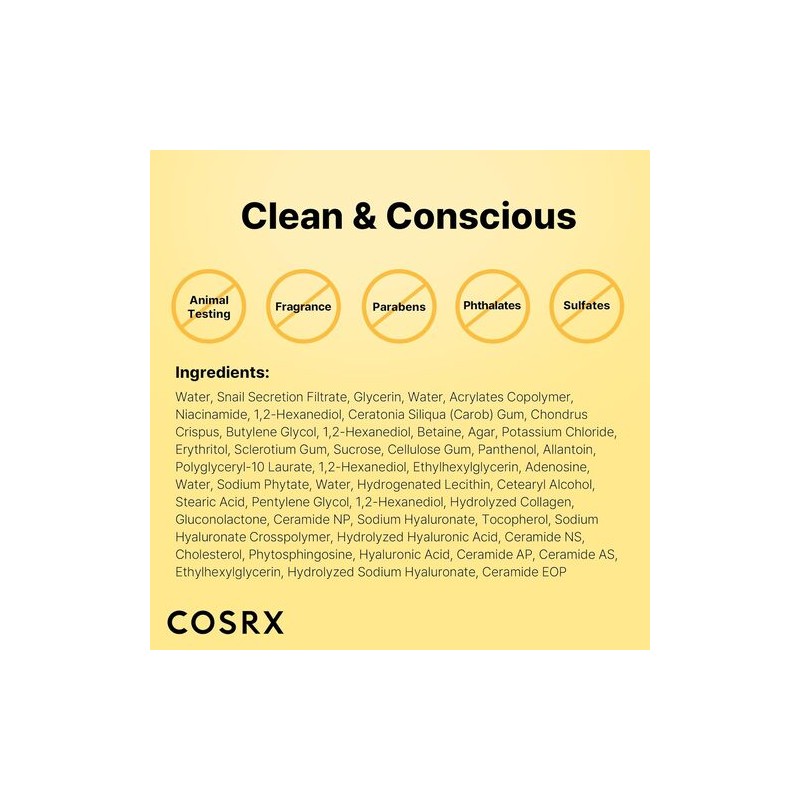 COSRX [COSRX]Advanced Snail Mucin Glass Glow Hydrogel Mask (3ea)