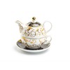 Gracie China Shop Grace Teaware Gold Scroll Fine Porcelain Tea