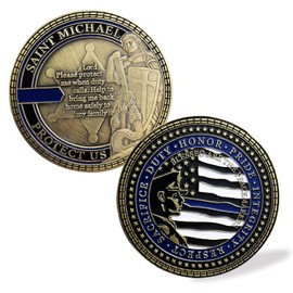 St. Michael Challenge Coin Police Officer Law Enforcement Coin