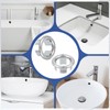 LIQWEI 12 Pcs Bathroom Sink Overflow Ring, Sink Overflow Cover