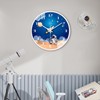 Sugarzoon Reloj de Pared de Cuarzo silencioso, 30 cm diámetro,