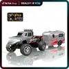 Hotfree 1/64 Mini RC Monster Truck with RV 2.4GHz Remote