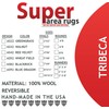 Super Area Rugs Tribeca Premium Wool Braided Rug, Wheat Field,