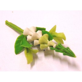Tumdee Miniatures Dolls House Miniature Single White Foxglove Flower Miniature Accessory