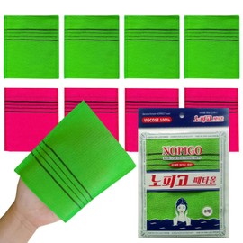 The Original Korean Exfoliating Mitt Body Scrub 8pcs (Green4+Red4)