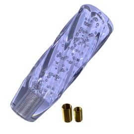 Shift Knob Crystal Bubble Truck Supplies Deco Tiger MT AT Car Universal Custom Dress Up Adapter Included (Transparent (Clear), 5.9 inches (15 cm)