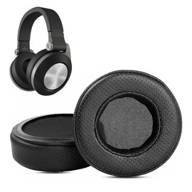 HAIZEEN Ear Pads Compatible with JBL Synchros E50BT Wireless Headphones Ear Pads Replacement Cushions (Perforated Protein Leather/Memory Foam)