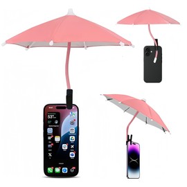 Smartphone Shade Hood, Smartphone Umbrella, Clip Fixed, Mini Size, Sunshade, Anti-Reflection, Anti-Glare, Cute, Smartphone Overheating Prevention, Rainproof, Smartphone Holder, Car, Bicycle, Outdoor