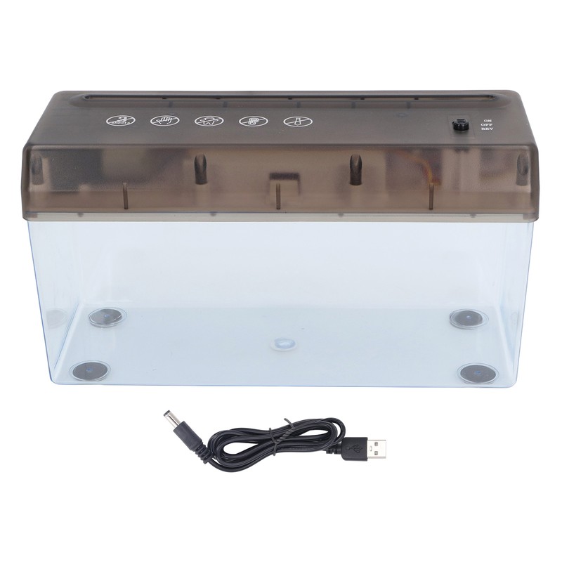 Strip Cut Paper Shredder USB Or Battery Powered Electric A4