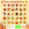 Copkim 30 Pcs Fall Refrigerator Diamond Art Maple Leaves Magnets