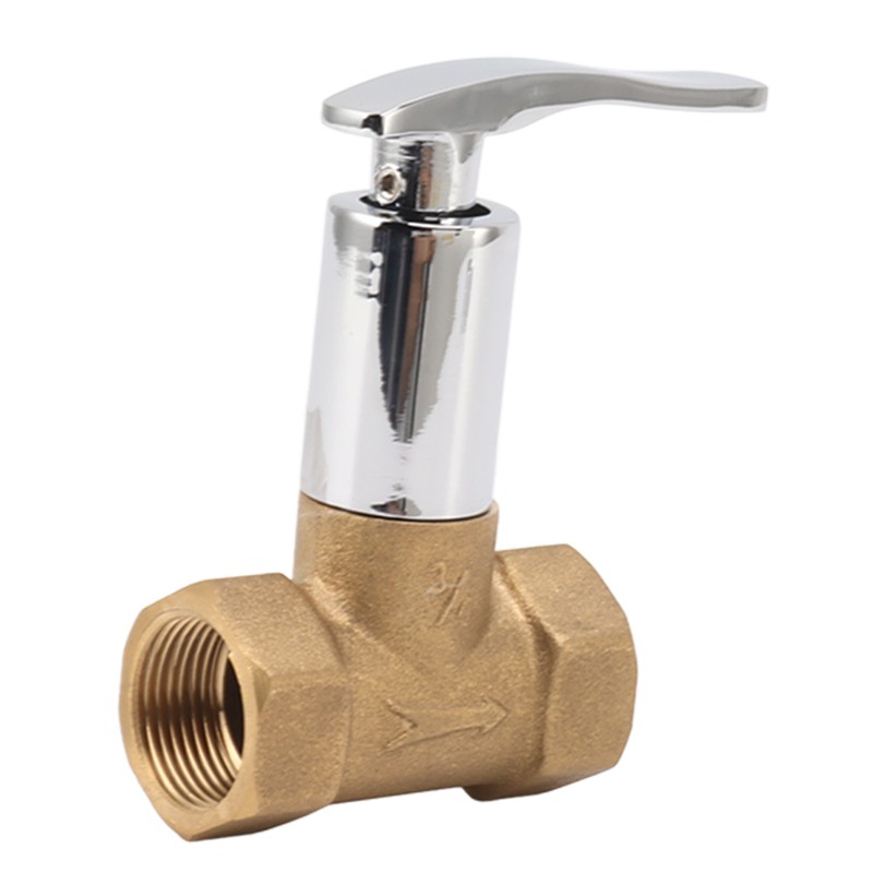 Water Stop Valve 3/4in Concealed Ceramic Brass Electroplated Water Valve