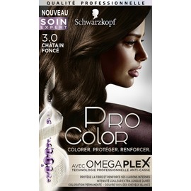 Schwarzkopf - Pro Color - Permanent Hair Colour - Anti-Breakage - Omega Plex Technology - Extra Long Lasting - Dark Brown 3.0