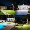 intelamp Solar Flood Lights Outdoor Motion Sensor Waterproof 1200LM