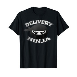 Food DELIVERY NINJA Pizza Mailman Truck Driver Multitasking T-Shirt