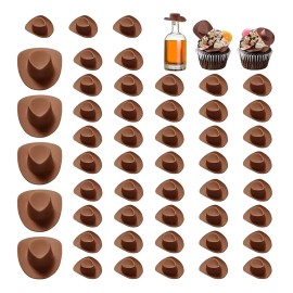 100 Piezas Mini Sombrero De Vaquero Occidental Pequeño
