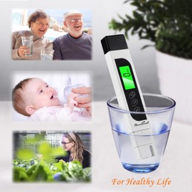 HoneForest Water Quality Tester, Accurate and Reliable, TDS Meter, EC Meter & Temperature Meter 3 in 1, 0-9990ppm, Ideal Water Test Meter for Drinking Water, Aquariums, etc.
