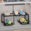 INGIORDAR Under Sink Organizer 2 Tier Expandable Pull Out Under