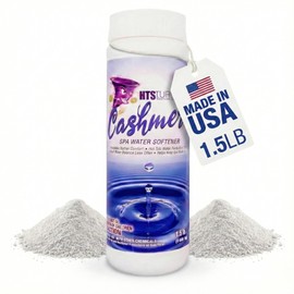 HTS Turbo Spa Water Softener for Hot Tubs - 1.5 lb Made in USA | Fast-Dissolving Powder for Silky Smooth Water | Hot Tub Spa Softener Additive Compatible with Chlorine, Bromine, Mineral, Biguanide