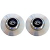 Polished Silver Wheel Center Cap Hub Cap 2pcs