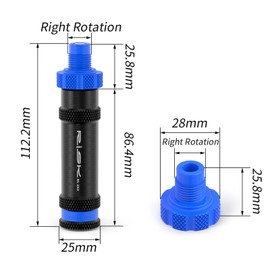 TerchPilet Bike Pedal Thread Repair Kit, Right-Hand 9/16" x 20 TPI, Crank Saver Tool, Pedal Thread Restoration, Pedal Crank Repair Tool with Spare Head