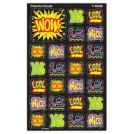 Trend Cheerful Words Merit Stickers