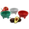 Molcajete 3pc Salsa Bowl for Guacamole Sauce Chips Deep Mexican
