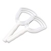 BOLEXION White Poly Bone Dust Scraper, Meat & Fish Scraper,