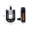 Foldable Bicycle Pedals Platform Commuter Bike 9/16 Aluminum Alloy Cr-mo