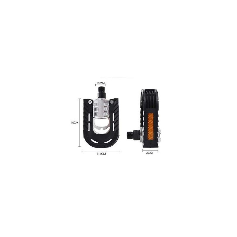Foldable Bicycle Pedals Platform Commuter Bike 9/16 Aluminum Alloy Cr-mo