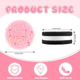 Dayingjiang 2 Packs Taba Squishy Cookie Squishies Fidget Toys Adults, Squeeze Toys Sticky Sensory Toys for Kids with Autism, Stress Balls for Adults Fidgets Birthday Gifts Party Favors for Kids