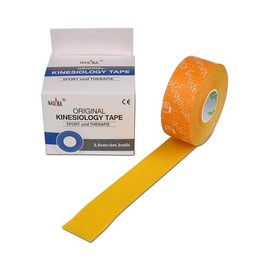 Nasara Original Kinesiology Tape (2.5 cm x 5 m) 2 Rolls Yellow