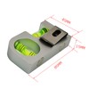 High precision solid aluminum alloy small level ruler, portable mini