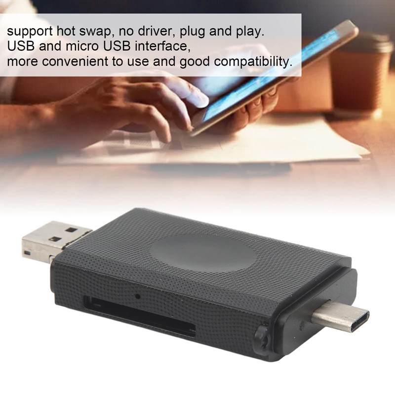 Card Reader, Card Reader Memory Card Reader Aluminum Alloy with