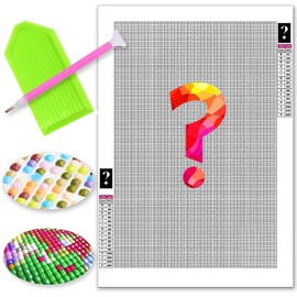 LOMSIOY 5D DIY Mystery Diamond Art Painting Kits Flower Random Paint with Diamonds Art Mysterious Square Full Drill, Embroidery Cross Stitch Crystal Rhinestone Colorless Canvas for Home Decor