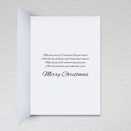 Son and Daughter-in-law Christmas Card - Merry Christmas - A5 Folding Village Scene Card