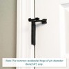 8 Pack Hinge Pin Oil Rubbed Bronze Door Stopper, Adjustable