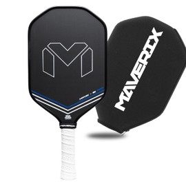 Maverix Havik -16 Professional Carbon Fiber Pickleball Paddle | Ultimate Power, Spin, and Control | Raw Carbon Fiber Design with Cover |