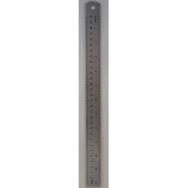 Jot 12"/30 cm Stainless Steel Metal Rulers School Office Shop Inches/Centime