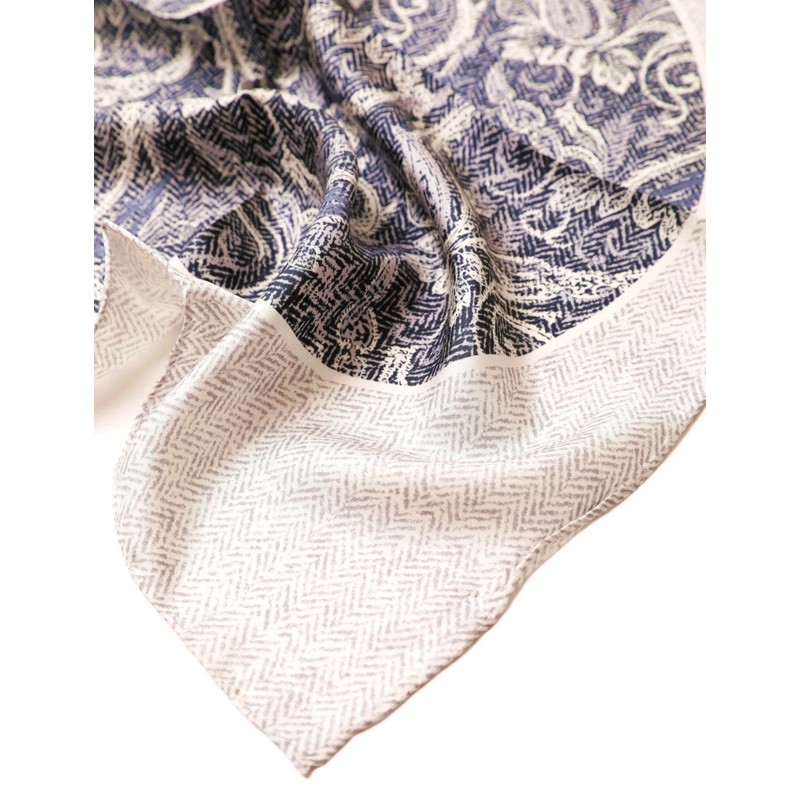 Prettystern Men's Lady Pure Silk Bandana Handrolled Silk Neckerchief Unisex